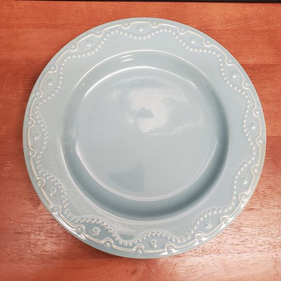 Paula Deen Collection J011 Whitaker Aqua Dinner Plate 10 7/8" - Picture 2 of 6